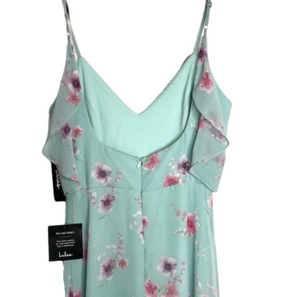 Lulus Take You There Maxi Dress *NEW* - MintGreen/Pink - XS - Picture 10 of 14